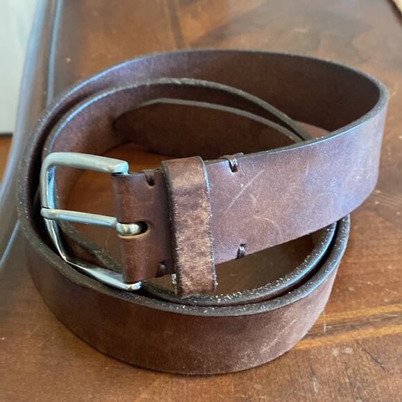 Miguel Bellido size 36 brown genuine leather belt - Picture 1 of 5